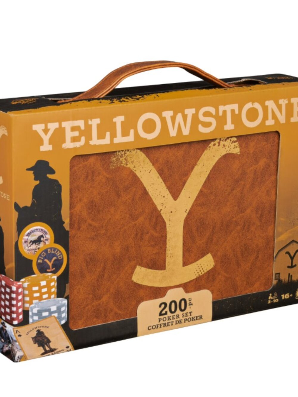 Yellowstone 200-Piece Poker Set with Carrying Case, Ages 16+, Spin Master